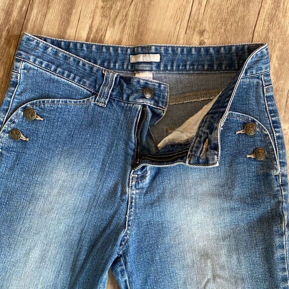 Vintage Sailor Nautical Capri Length Jeans Size 6 - Picture 7 of 11